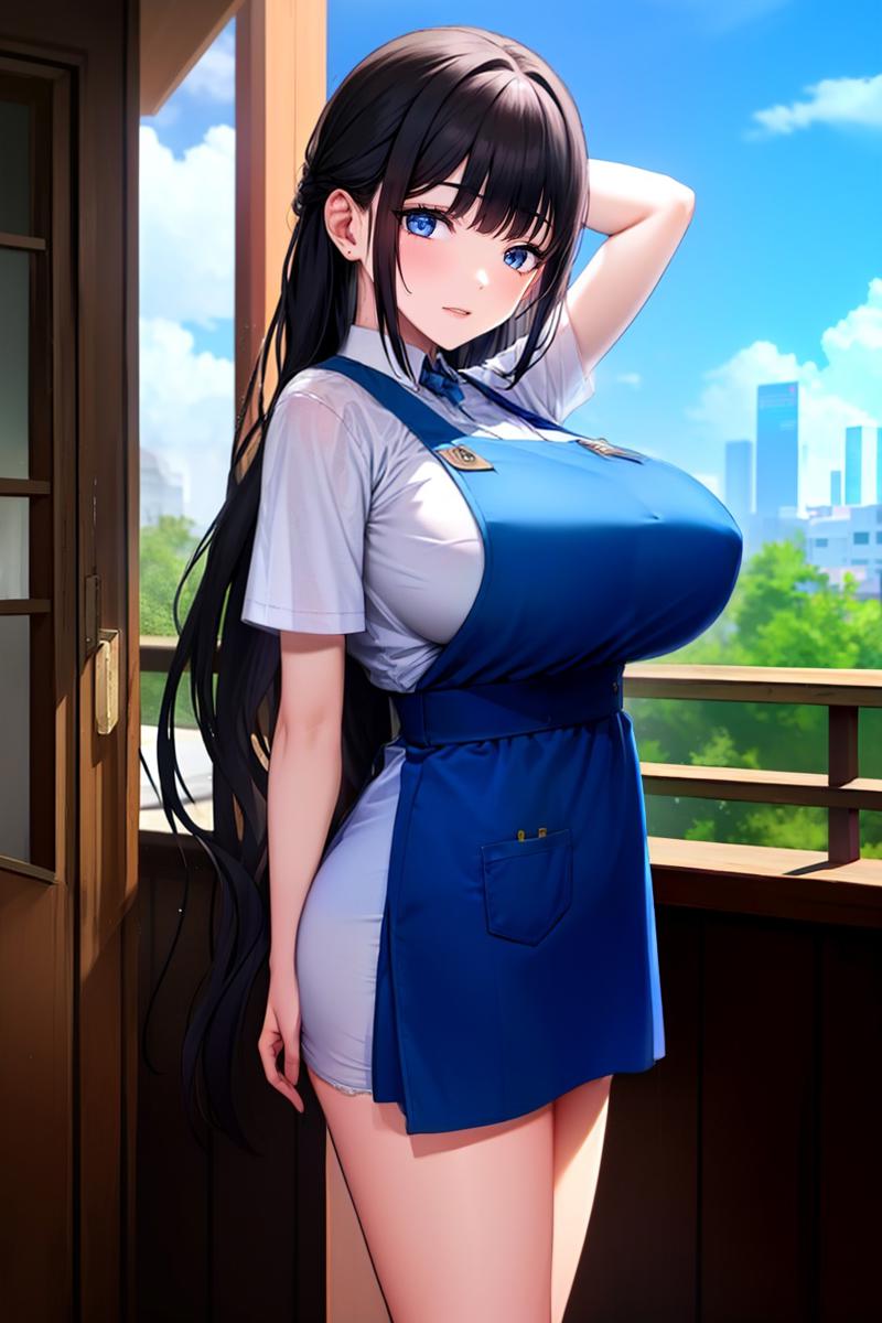 00019-1girl large breasts long hair blue pinafore scenery.jpg